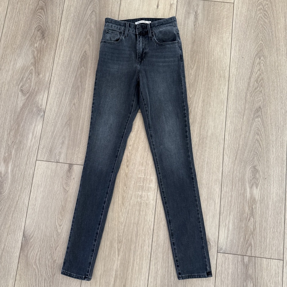 LEVI'S 721 High Rise Skinny Jeans Sz W24 L30 Gray